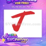 Free Red Brush Stroke Free Checkmark Anime Style Free SVG - Instant Download