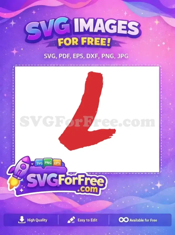 A striking free red brushstroke design, perfect for dynamic visual projects. Download this versatile free graphic element today!