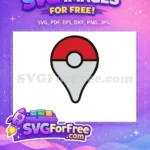Free Pokeball Free Map Pin Pokemon Go ANIME Free SVG - Instant Download