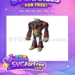 Free Red Armored Free Blue Eyed Dragon Ball GT ANIME Free SVG - Instant Download