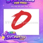 Free Red Brush Stroke Free Anime Zero One Piece Free SVG - Instant Download