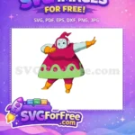 Free Smiling Cheelai Free Pink Dress Orange Gloves Dragon Ball Super Free SVG - Instant Download