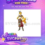 Free Fox God Free Red Skirt Dragon Ball Anime Free SVG - Instant Download