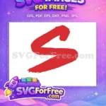 Free Red Stylized Brush Free Dynamic Anime Line Anime Art Free SVG - Instant Download