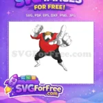 Free Angry Toppo Free Red Black Uniform Dragon Ball Super Free SVG - Instant Download