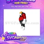 Free Toppo Bearded Free Angry Red Dragon Ball Free SVG - Instant Download