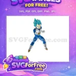 Free Furious Blue Vegeta Free Saiyan Armor Dragon Ball Super Free SVG - Instant Download