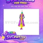 Free Purple Coat Free Blue Head Zeno Dragonball ANIME Free SVG - Instant Download