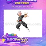 Free Rosé Haired Free Black Gi Goku Black ANIME Free SVG - Instant Download