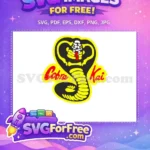 Free Black Cobra Head Free Red Tongue Cobra Kai ANIME Free SVG - Instant Download