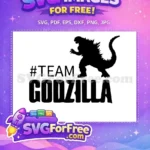 Free Black Anime Godzilla Free Team Godzilla Kaiju Free SVG - Instant Download
