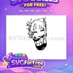 Free Toga Grin Free Spiky Hair My Hero Academia Free SVG - Instant Download
