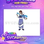 Free Confident Katara Free Waterbending Periwinkle Avatar Airbender Free SVG - Instant Download