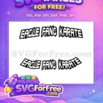 Free Anime Style Free Jagged Eagle Fang Karate Free SVG - Instant Download