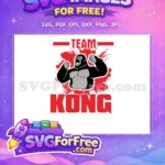 Free Roaring Free black gorilla Team Kong ANIME Free SVG - Instant Download