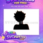Free Spiky Orange Hair Free Energetic Volleyball Haikyuu Anime Free SVG - Instant Download