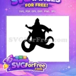 Free Ursula Villain Free Tentacles Little Mermaid Disney Free SVG - Instant Download
