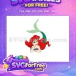 Free Ariel Red Hair Free Green Mermaid Tail Little Mermaid Free SVG - Instant Download