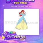 Free Ariel Red Hair Free Blue Gown Little Mermaid Free SVG - Instant Download