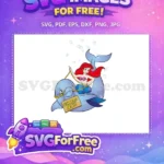 Free Ariel Dolphin Free School Bus Ariel Mermaid Free SVG - Instant Download
