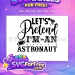 Free Black Telescope Free Galaxy Stars Pretend Astronaut Space Exploration Free SVG - Instant Download