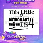 Free Astronaut Birthday Free Satellite Star Space Free SVG - Instant Download