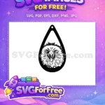Free Fierce Eagle Head Free Black White Anime Free SVG - Instant Download
