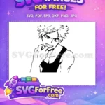 Free Bakugo Free Smirking Spiky Hero Academia ANIME Free SVG - Instant Download