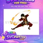 Free Zuko ANIME Firebending Free Red Robes Avatar Free SVG - Instant Download