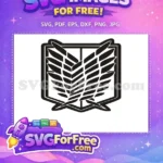 Free Black Wings Free Scout AOT Anime Free SVG - Instant Download