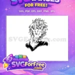 Free Distressed Free Spiky Hair Tomura Shigaraki Anime Free SVG - Instant Download