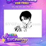 Free Serious Levi Free Holding Device AOT Anime Free SVG - Instant Download