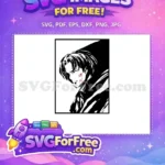 Free Intense Levi Free Bloody Face Attack on Titan Free ANIME SVG - Instant Download