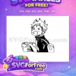 Free Energetic Hinata Free Black Jersey Haikyuu Anime Free SVG - Instant Download