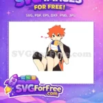 Free Anime Orange Hinata Free Blushing Volleyball Haikyuu Free SVG - Instant Download