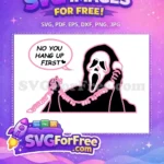 Free Pink Ghostface Free Calling Scream Quote ANIME Free SVG - Instant Download
