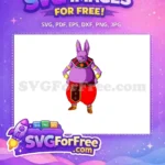 Free Champa Smiling Free Purple Dragon Ball Super Free SVG - Instant Download