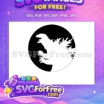 Free Roaring Godzilla Head Free Anime Silhouette Monster King Free SVG - Instant Download