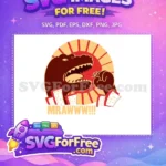 Free Red Roaring Free Tiny Beige Kaiju ANIME Free SVG - Instant Download