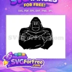 Free Mighty Gorilla Free Fierce Pose King Kong Anime Free SVG - Instant Download