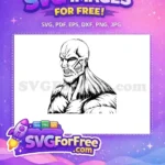 Free Angry Colossal Titan Free Exposed Muscles Attack on Titan Free SVG - Instant Download