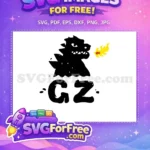 Free Black Godzilla Free Fire Breath King ANIME Free SVG - Instant Download