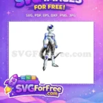 Free White-Blue Free Frieza Dragon Ball Z ANIME Free SVG - Instant Download