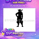 Free Ninja Silhouette Free Katana Warrior Anime Design Free SVG - Instant Download