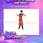 Free Determined Gohan Free Orange Blue Gi DBZ Anime Free SVG - Instant Download