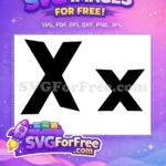 Free Black Uppercase Free Black Lowercase ANIME SVG Free SVG - Instant Download
