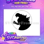 Free Mighty Roar Free Black Spikes Godzilla Anime Free SVG - Instant Download