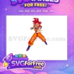 Free Red Hair Free Orange Gi Dragon Ball Free SVG - Instant Download