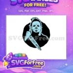 Free Anime Michael Myers Free Blue Knife Halloween Free SVG - Instant Download