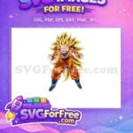 Free Goku Free SSJ3 Dragon Ball Z ANIME Free SVG - Instant Download
